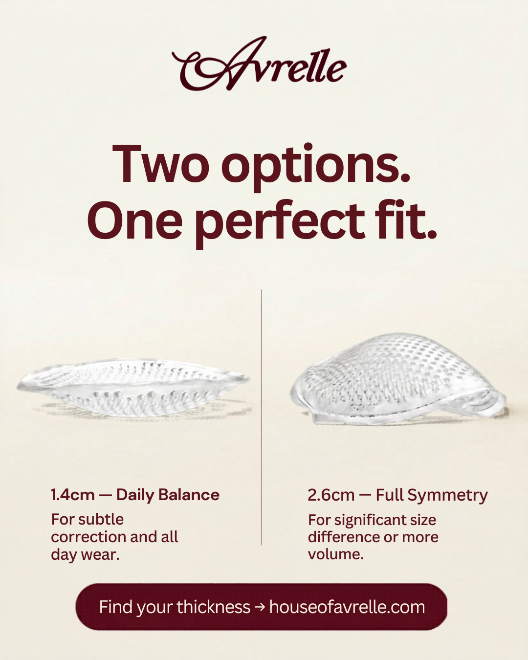 Bra Insert for Asymmetry